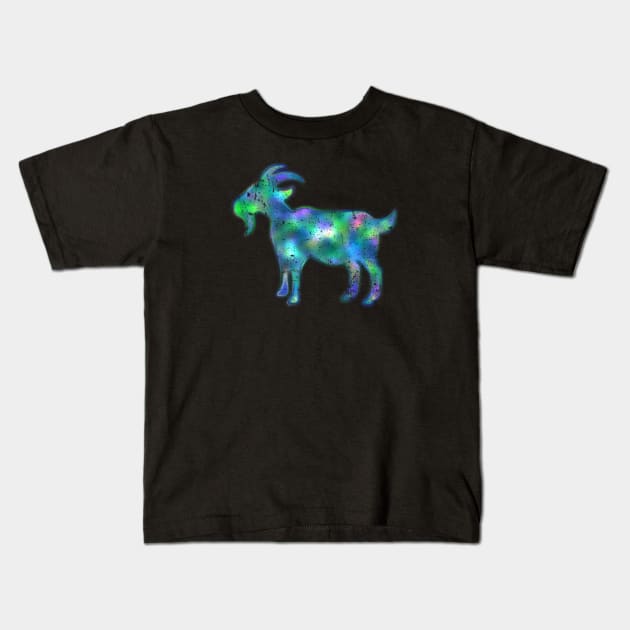 Psychedelic Goat Kids T-Shirt by GypsyBluegrassDesigns